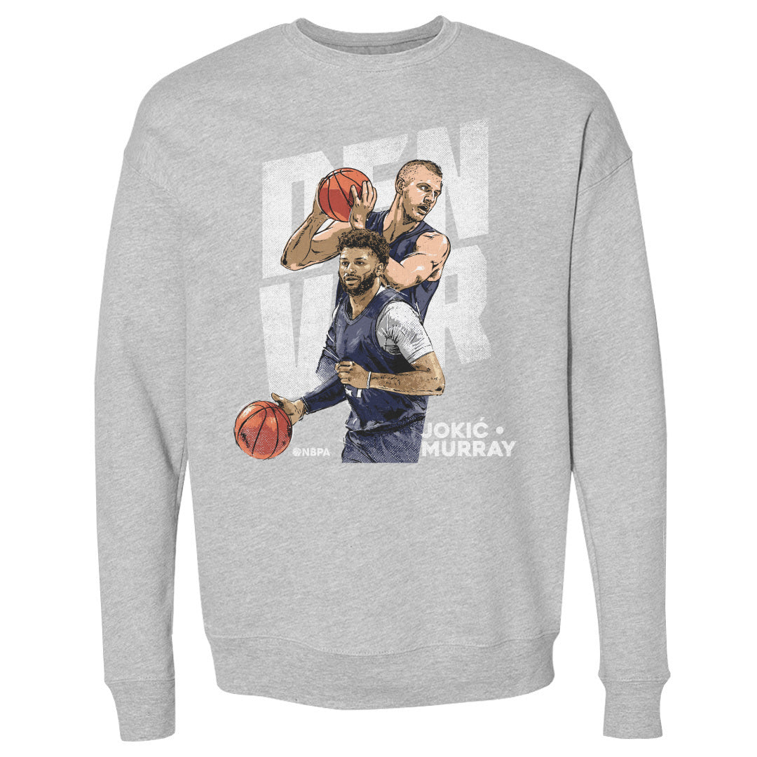 NBA ニコラ・ヨキッチ ジャマール・マレー ナゲッツ スウェット Denver Duo WHT 500Level ヘザーグレー