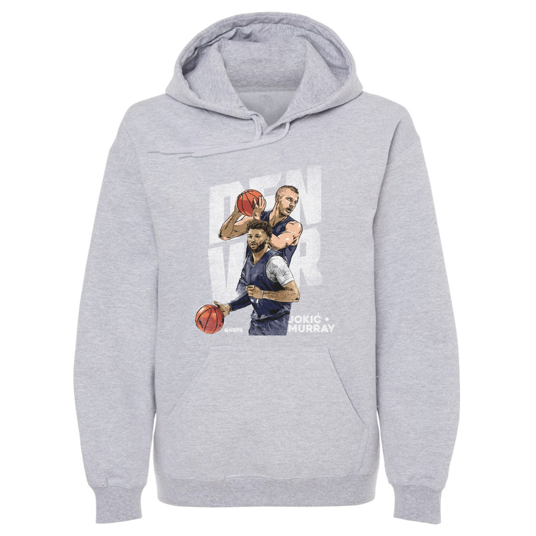 NBA ニコラ・ヨキッチ ジャマール・マレー ナゲッツ パーカー Denver Duo WHT 500Level グレー