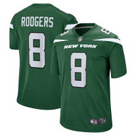 NFL アーロン・ロジャース ジェッツ ユニフォーム Game Jersey ナイキ/Nike ゴッサムグリーン - 
新加入！NFL ジェッツ アーロン・ロジャース選手グッズ 予約開始！
