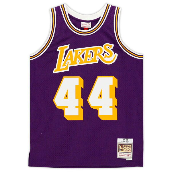 【取寄】NBA ジェリー・ウェスト レイカーズ 直筆サイン 1971-72 スウィングマンジャージ ミッチェル＆ネス/Mitchell & Ness パープル