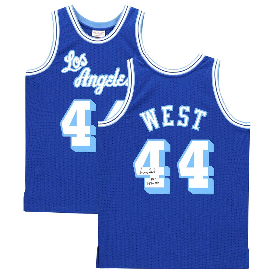 NBA ジェリー・ウェスト レイカーズ 直筆サイン 1960-61 スウィングマンジャージ ミッチェル＆ネス/Mitchell & Ness ロイヤル