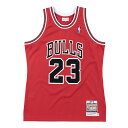 NBA マイケル・ジョーダン シカゴ・ブルズ ユニフォーム Authentic Jersey ミッチェル&ネス/Mitchell & Ness レッド(1987...