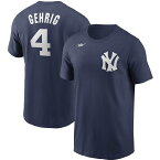 MLB ルー・ゲーリッグ ヤンキース Tシャツ クーパーズタウンコレクション 復刻 ネーム＆ナンバー T-Shirt ナイキ/Nike ネイビー