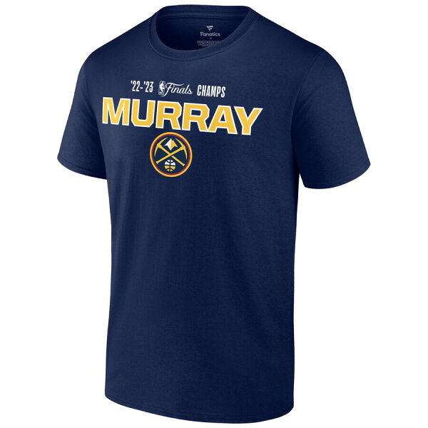 【取寄】NBA Jamal Murray #27 ナゲッツ Tシャツ NBAファイナル2023 優勝記念 Name & Number T-Shirt Fanatics Branded ネイビー