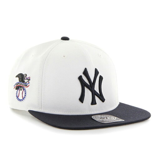 MLB ヤンキース キャップ Sure Shot Two Tone Captain Cap 47Brand ホワイト ネイビー MLB ヤンキース キャップ Sure Shot Two Tone Captain Cap 47Brand ホワイト ネイビー