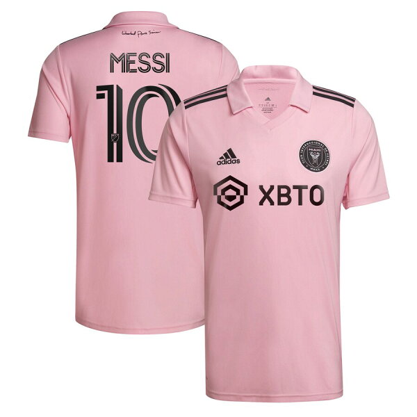【ピックアップ】Soccer リオネル・メッシ インテル・マイアミ ユニフォーム 2023 The Heart Beat Kit レプリカ Jersey アディダス/Adidas ピンク