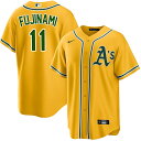 MLB 藤浪晋太郎 アスレチックス ユニフォーム Player Replica Jersey 球場限定 ナイキ/Nike オルタネート ゴールド