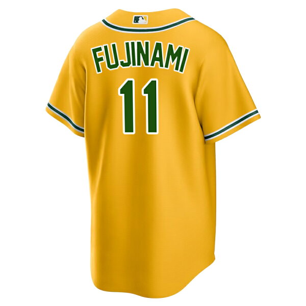 MLB 藤浪晋太郎 アスレチックス ユニフォーム Player Replica Jersey 球場限定 ナイキ/Nike オルタネート ゴールド