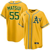 【ピックアップ】MLB 松井 秀喜 アスレチックス ユニフォーム Player Replica Jersey 球場限定 ナイキ/Nike オルタネート ゴールド - 
以前までMLB通算の日本人選手最多本塁打記録を保持していた松井秀喜さん特集！！
