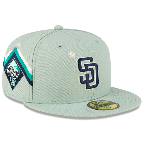 【取寄】【ピックアップ】MLB パドレス キャップ オールスターゲーム2023 オンフィールド 59FIFTY Fitted Hat ニューエラ/New Era ミント