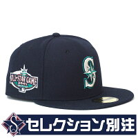 MLB マリナーズ キャップ  オールスターゲーム2001 Seattle 59FIFTY ニューエラ/New Era ネイビー - 
イチロー選手 オールスターの軌跡！2001-10年モデルが新入荷！
