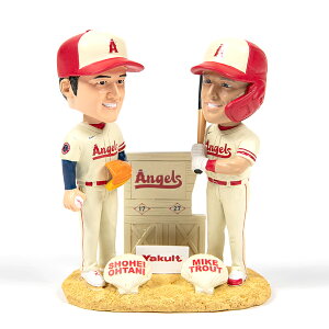MLB 大谷翔平 &マイク・トラウト エンゼルス ボブルヘッド フィギュア シティーコネクト 【非売品】 23/07/01 25000個限定 SGA
