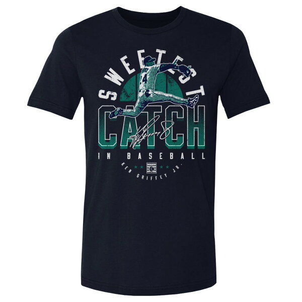 MLB ケン・グリフィー・ジュニア マリナーズ Tシャツ Seattle Sweetest Catch WHT 500Level ネイビー