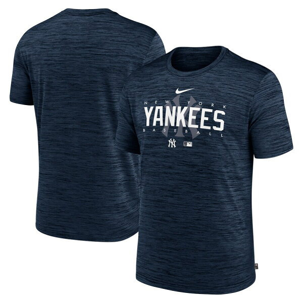【ピックアップ】MLB ヤンキース Tシャツ ドライフィット ヴェロシティ プラクティス Short Sleeve Tee ナイキ/Nike Pitch Blue