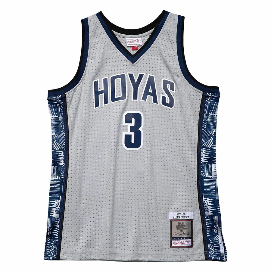 NBA アレン・アイバーソン ジョージタウン大学 ホヤズ ユニフォーム スウィングマン ミッチェル＆ネス/Mitchell & Ness グレー 1995/96