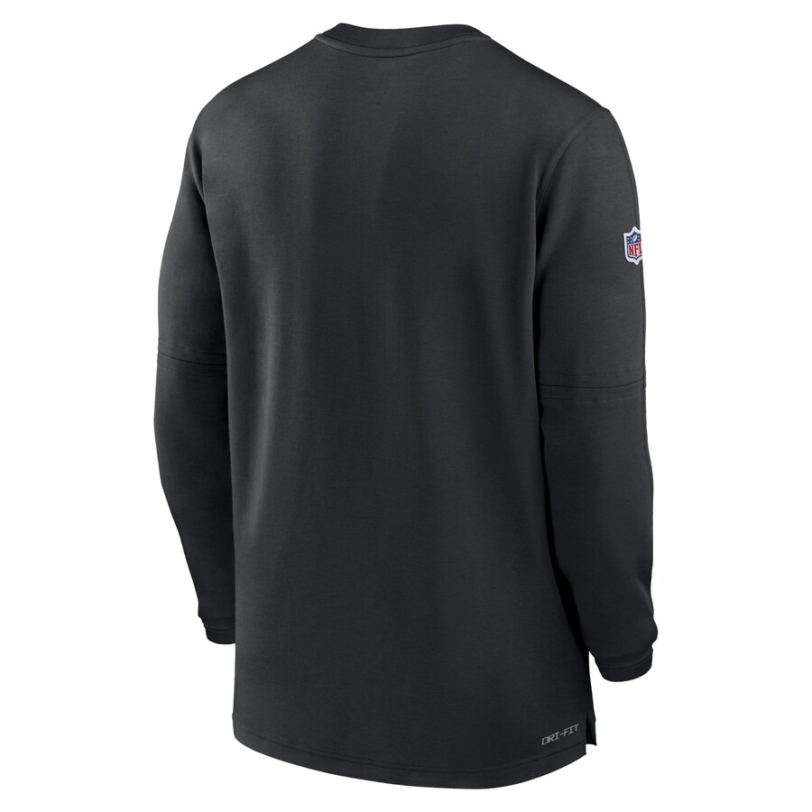 NFL スティーラーズ ジャケット 2023 サイドライン Performance Long Sleeve Quarter-Zip Top ナイキ/Nike ブラック 3