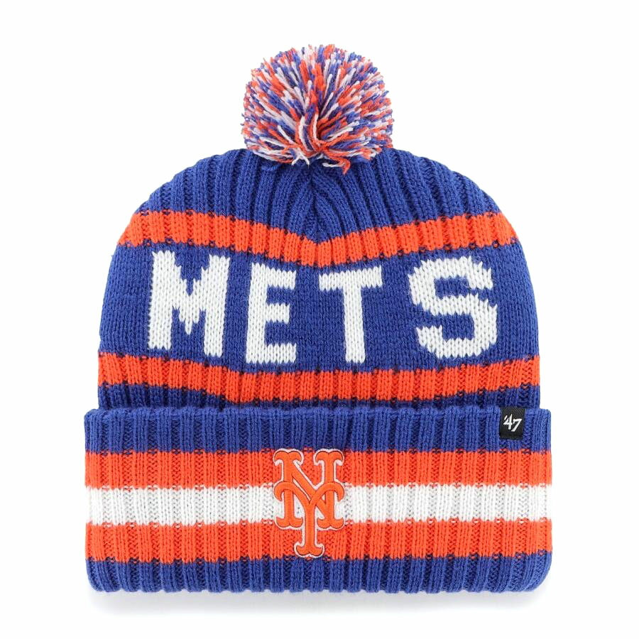 MLB メッツ ニットキャップ Bering Cuff Knit 47Brand ロイヤル
