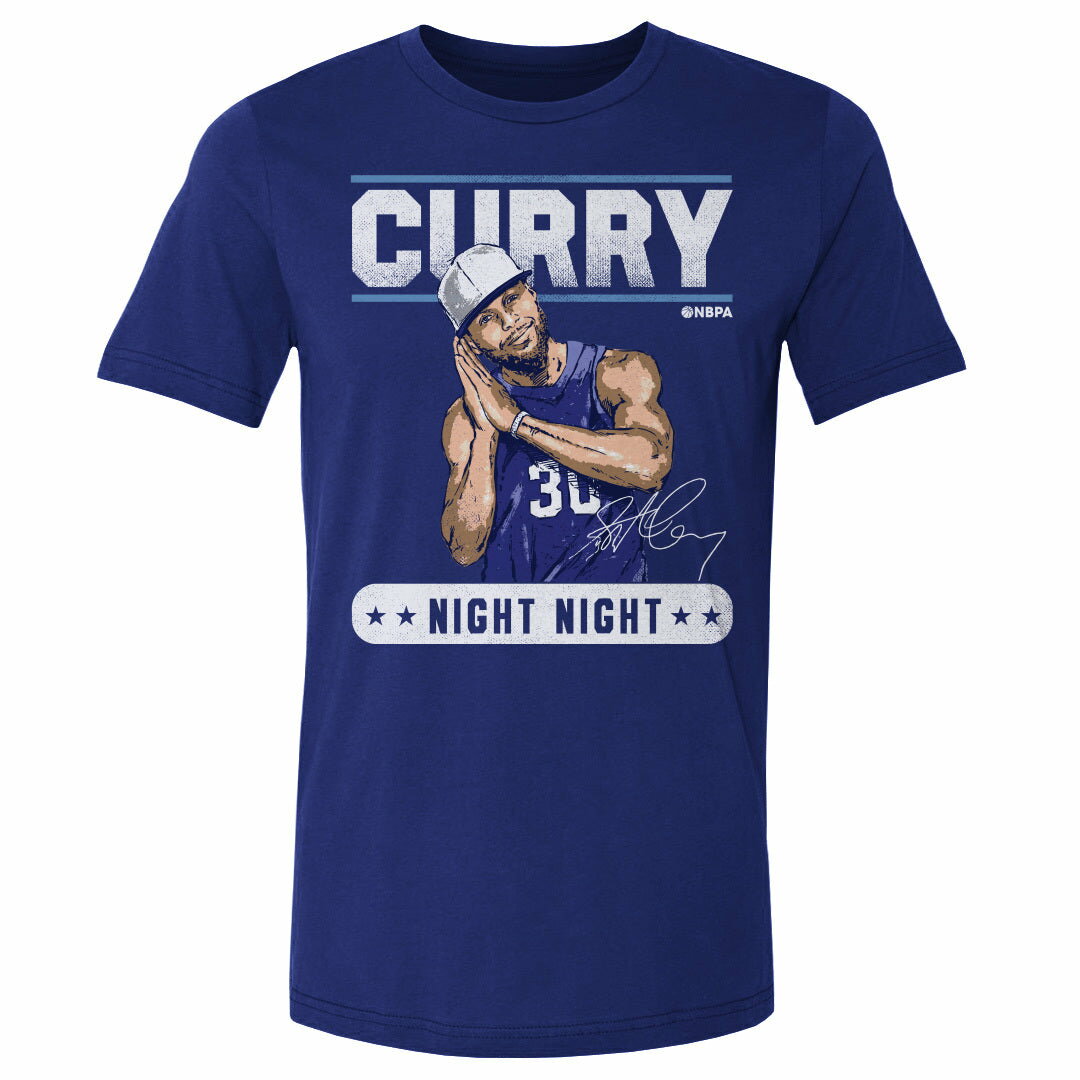 NBA ステファン カリー ウォリアーズ Tシャツ Golden State Night Night T-Shirt 500Level ロイヤルブルー
