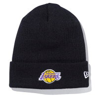 NBA レイカーズ ニットキャップ BASIC CUFF KNIT ニューエラ/New Era ブラック - 
冬のファッションアイテムの必需品😎NBAニット帽特集！
