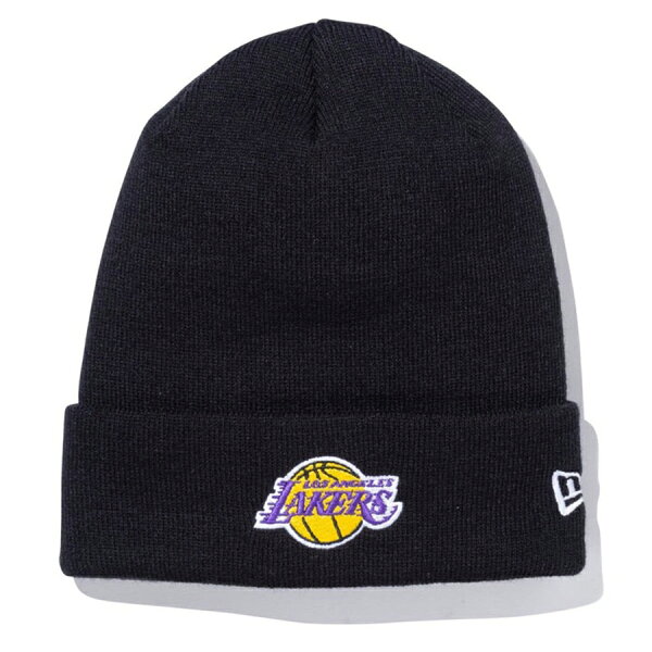 【ピックアップ】NBA レイカーズ ニットキャップ BASIC CUFF KNIT ニューエラ/New Era ブラック