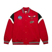 NBA シカゴ・ブルズ ジャケット Heavyweight Satin Jacket ミッチェル＆ネス/Mitchell & Ness スカーレット - 
新作も多数入荷！NBAジャケット特集🏀
