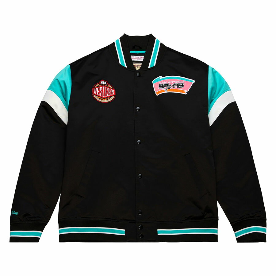 NBA スパーズ ジャケット Heavyweight Satin Jacket ミッチェル＆ネス/Mitchell & Ness ブラック - 
NBAのニュースパースターのウェンバンヤマ選手が大暴れ‼これからに目が話せないスパーズアイテム特集😎
