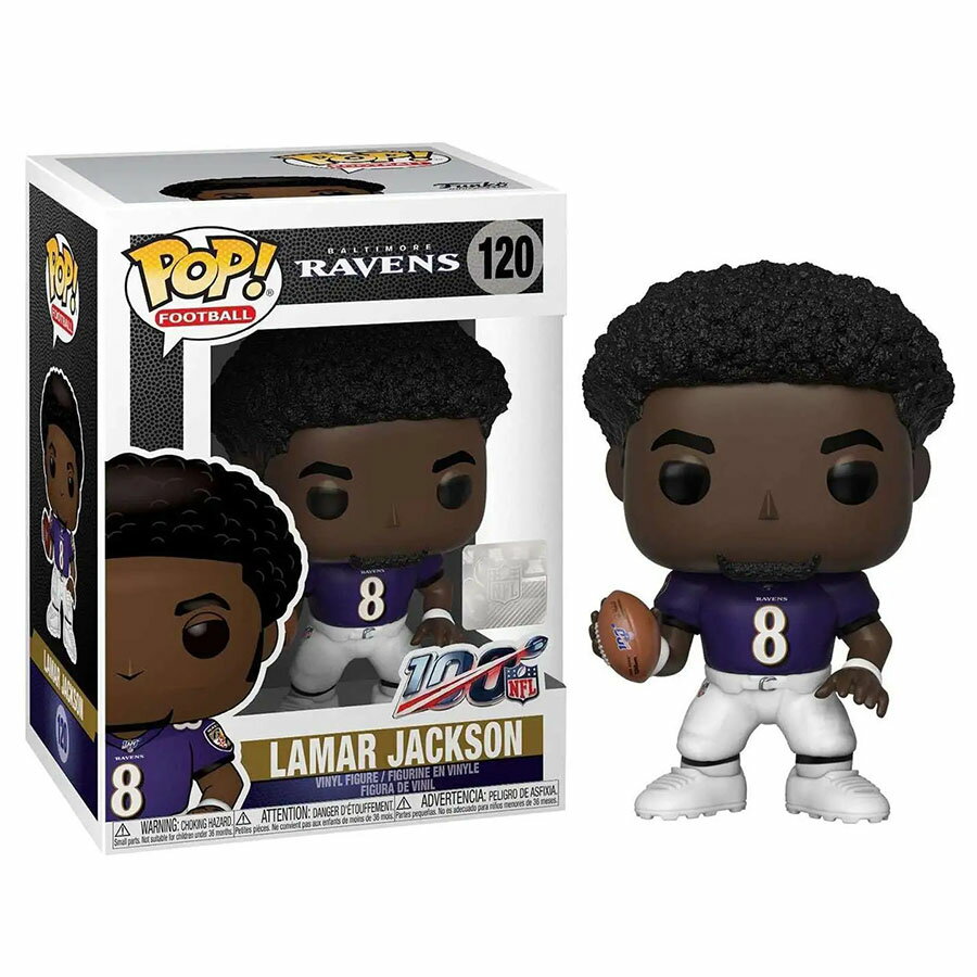 NFL ラマー・ジャクソン レイブンズ フィギュア Pop! Collectible Figure Funko パープル2308USBUY