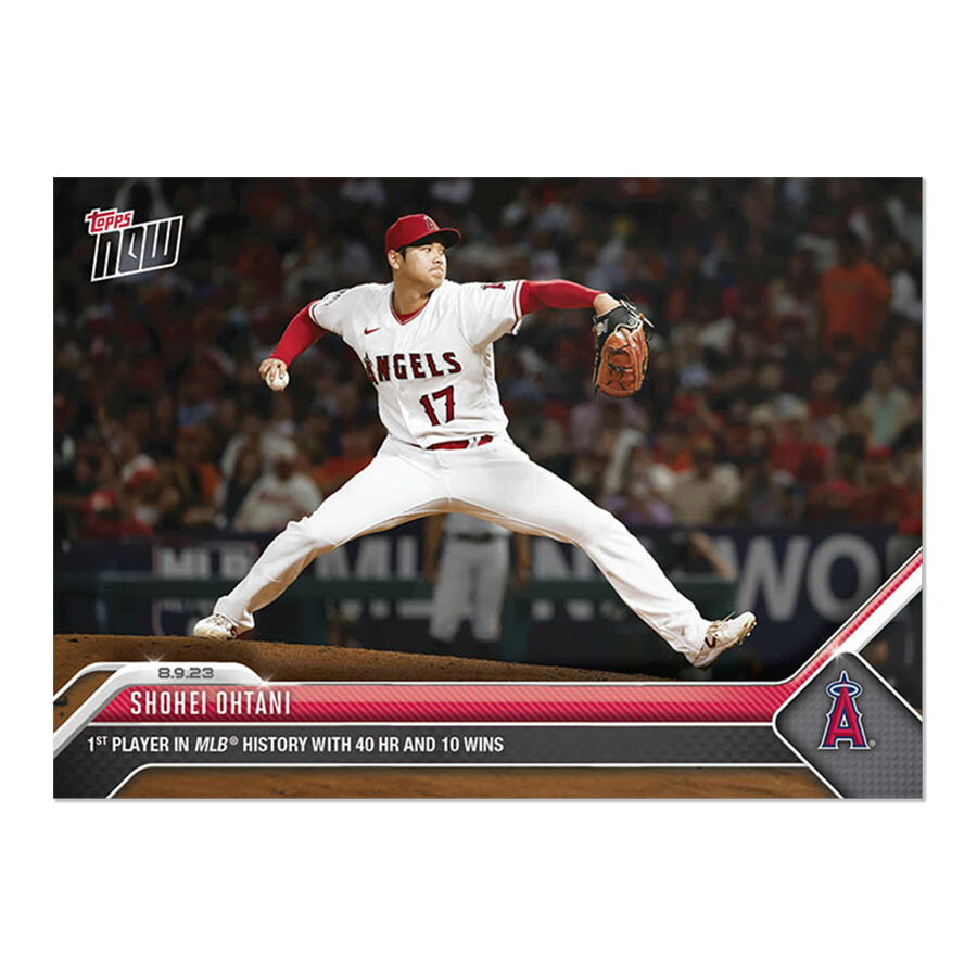 MLB Shohei Ohtani #17|Mike Trout #27 󥼥륹 ȥ졼ǥ󥰥 2023 Topps Now #683 1st in MLB History 40 HR 10 Wins Topps