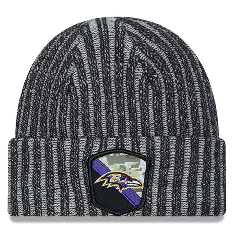 NFL レイブンズ ニットキャップ サルートトゥサービス2023 Cuffed Knit Hat ニューエラ/New Era ブラック