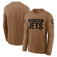【取寄】NFL ジェッツ Tシャツ サルートトゥサービス2023 Long Sleeve T-Shirt ナイキ/Nike ブラウン - 
NFLサルートトゥサービス2023 Tシャツ特集！
