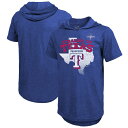 MLB レンジャーズ Tシャツ Threads 2023 ワールドシリーズ 優勝記念 Champions Tri-Blend Hoodie マジェスティック/M...