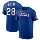 MLB ジョシュ・ヤン レンジャーズ Tシャツ 2023 ワールドシリーズ 優勝記念 Champions Name & Number ナイキ/Nike ロイヤル
