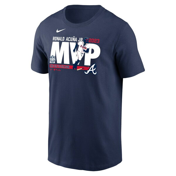 【取寄】MLB ロナルド・アクーニャJr ブレーブス Tシャツ 2023 ナ・リーグ MVP T-Shirt ナイキ/Nike ネイビー
