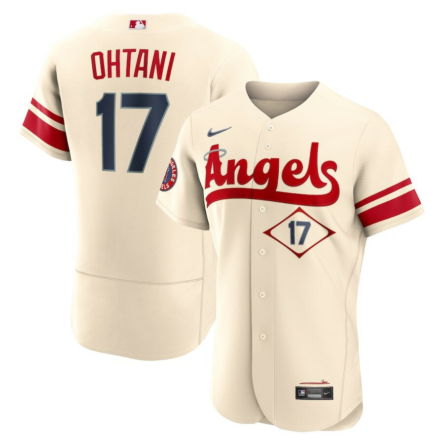 MLB 大谷翔平 エンゼルス ユニフォーム シティーコネクト Player Authentic Jersey ナイキ/Nike クリーム