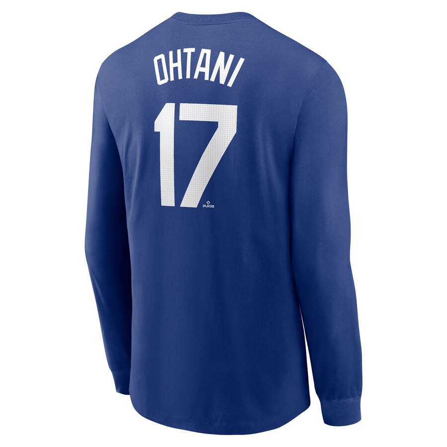 MLB 大谷翔平 ドジャース Tシャツ ネーム&ナンバー Long Sleeve T-Shirt ナイキ/Ni...