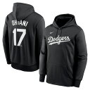 MLB 大谷翔平 ドジャース パーカー ネーム&ナンバー Pullover Hoodie ナイキ/Nike ブラック