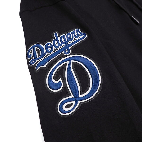 MLB ドジャース パーカー MEN’S PULL OVER HOODIE (Chest Logo) Pro Standard プロスタンダード ブラック