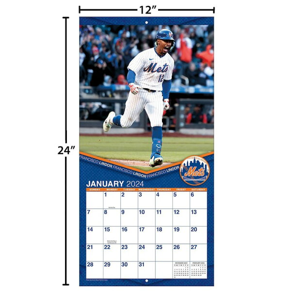 【ピックアップ】MLB カレンダー 2024 エリート Elite Wall Calendar Turner