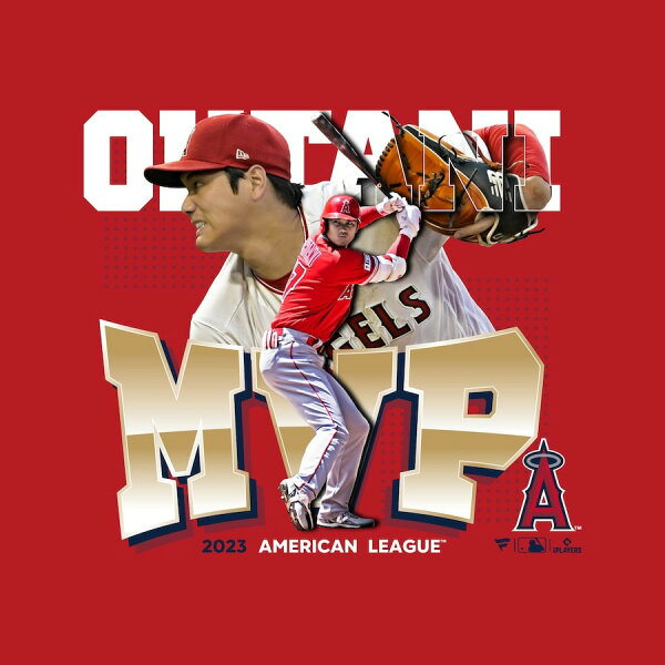 MLB 大谷翔平 エンゼルス パーカー 2023 AL MVP記念 フーディー フォト Fanatics Branded レッド