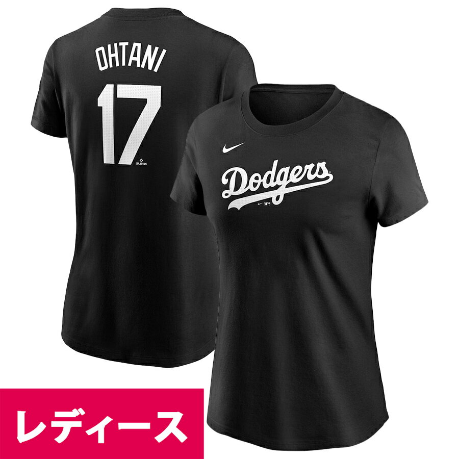 ナイキ ペアTシャツ MLB 大谷翔平 ドジャース Tシャツ Women's レディース 2024 Fuse ネーム&ナンバー T-Shirt ナイキ/Nike ブラック