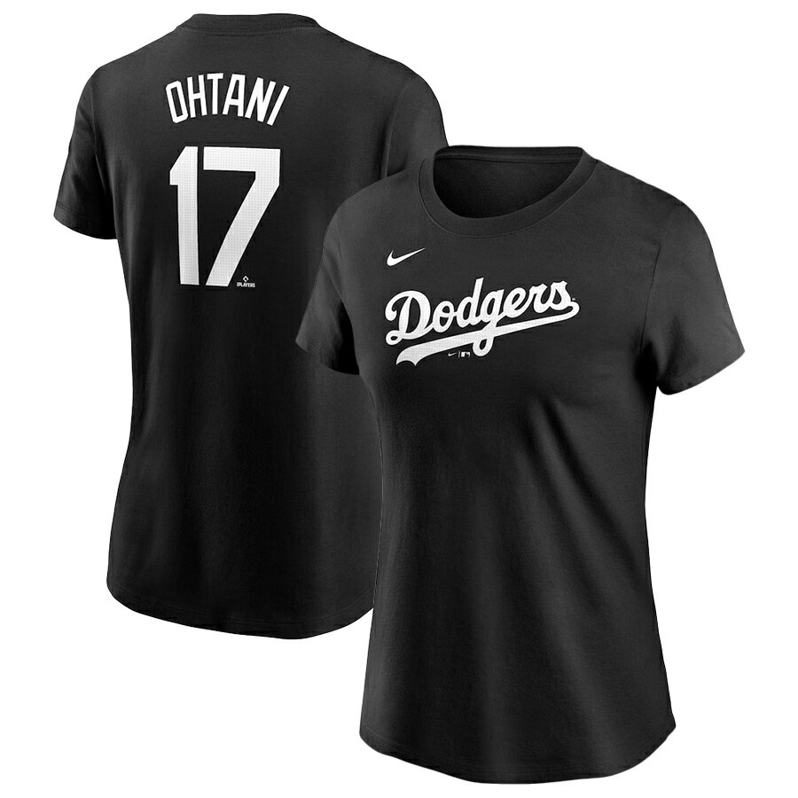 MLB 大谷翔平 ドジャース Tシャツ Women's レディース 2024 Fuse ネーム&ナンバー ...