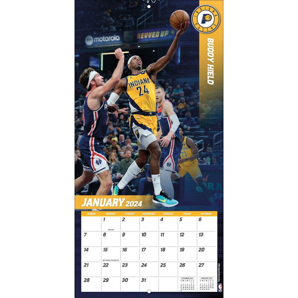 【取寄】NBA ペイサーズ カレンダー 2024 Team 壁掛け Wall Calendar Turner