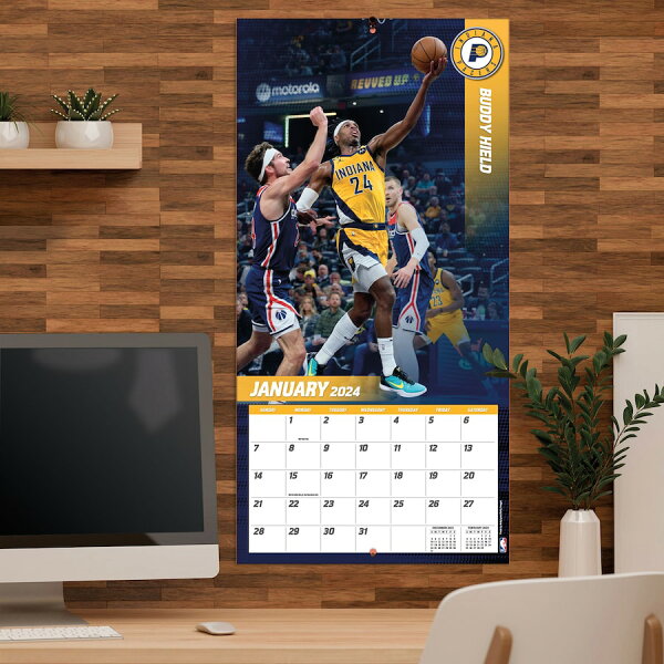 【取寄】NBA ペイサーズ カレンダー 2024 Team 壁掛け Wall Calendar Turner