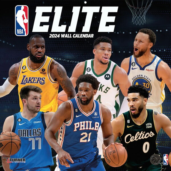 NBA カレンダー 2024 エリート Elite Wall Calendar Turner