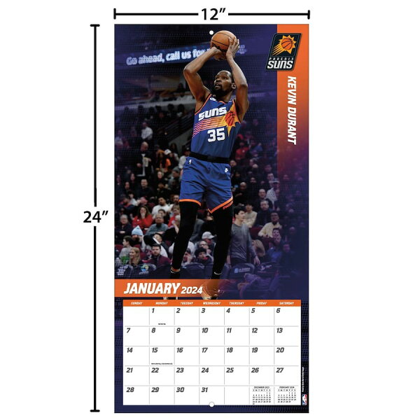 NBA カレンダー 2024 エリート Elite Wall Calendar Turner