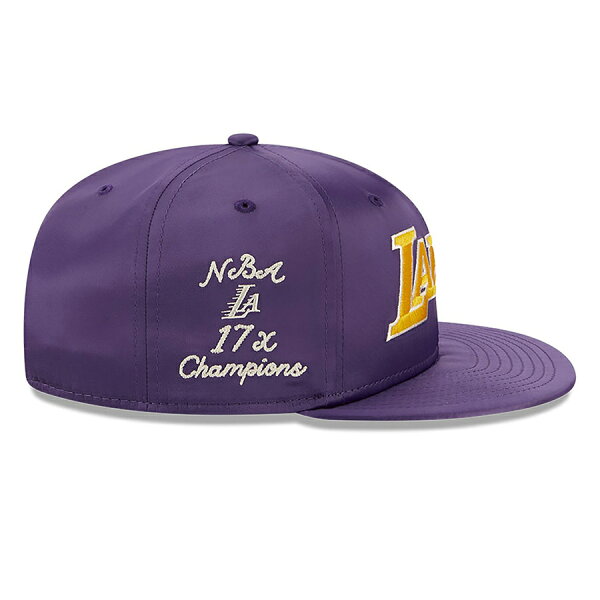 【ピックアップ】NBA レイカーズ キャップ Satin Script Snapback Cap ニューエラ/New Era パープル