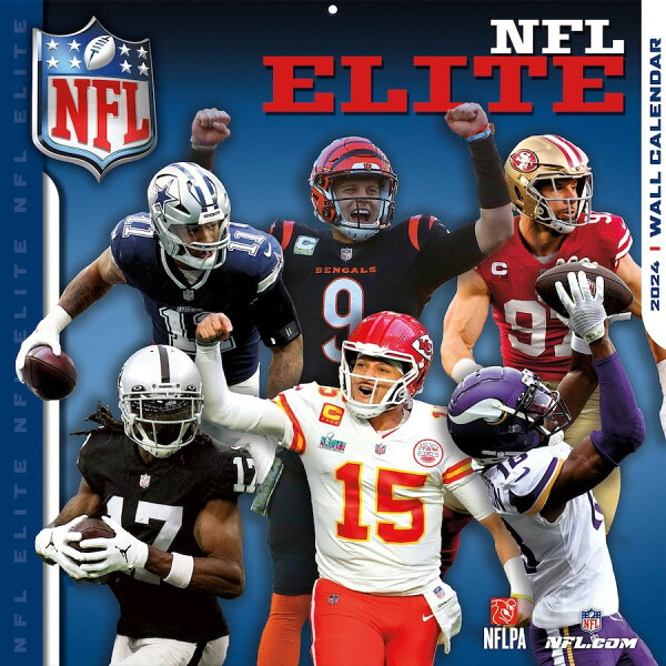 【ピックアップ】NFL カレンダー 2024 エリート Elite Wall Calendar Turner