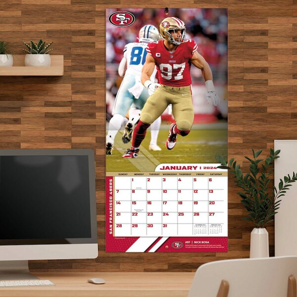 【ピックアップ】NFL カレンダー 2024 エリート Elite Wall Calendar Turner