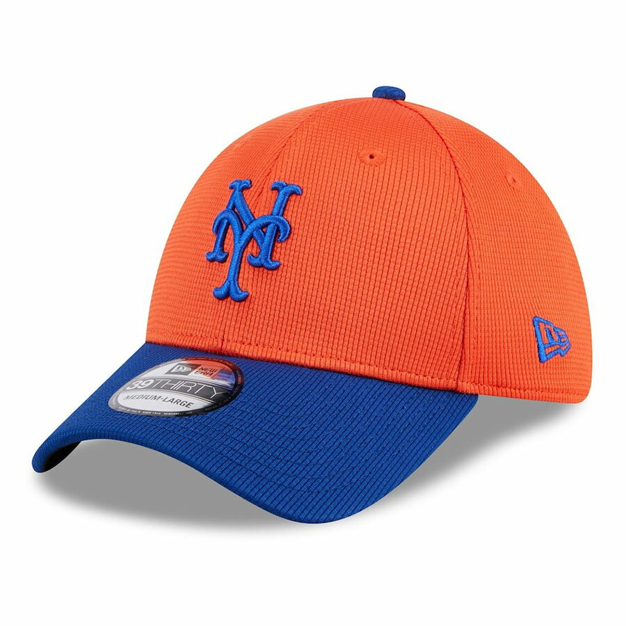 乐天商城 - MLB メッツ キャップ 2024 スプリングトレーニング 39THIRTY Flex Hat 【サイドパッチ無し】 New Era オレンジ ロイヤル