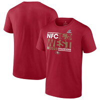 【取寄】NFL 49ers Tシャツ 2023 NFC 西地区 ディビジョン優勝記念 Conquer Fanatics Branded スカーレット - 
NFL地区優勝チームの記念アイテムがお取寄せ開始しました🚩
